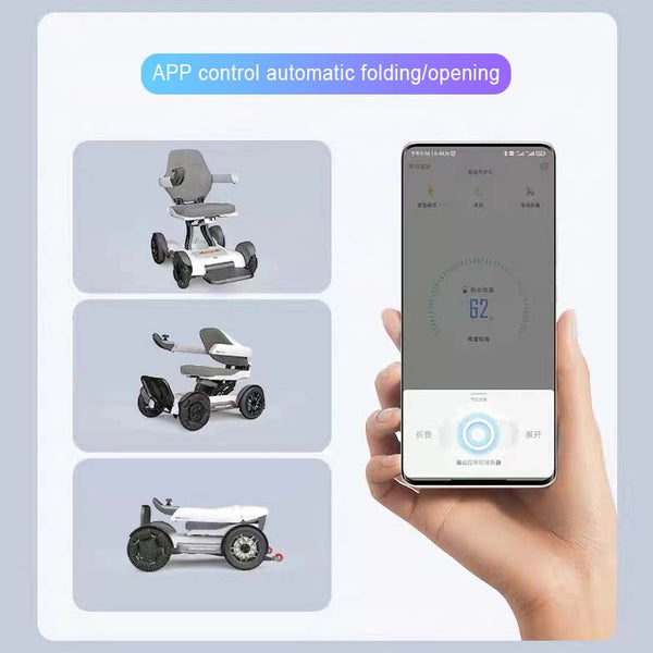 Smart 4 Wheel Portable Intelligent Folding Electric Scooter
